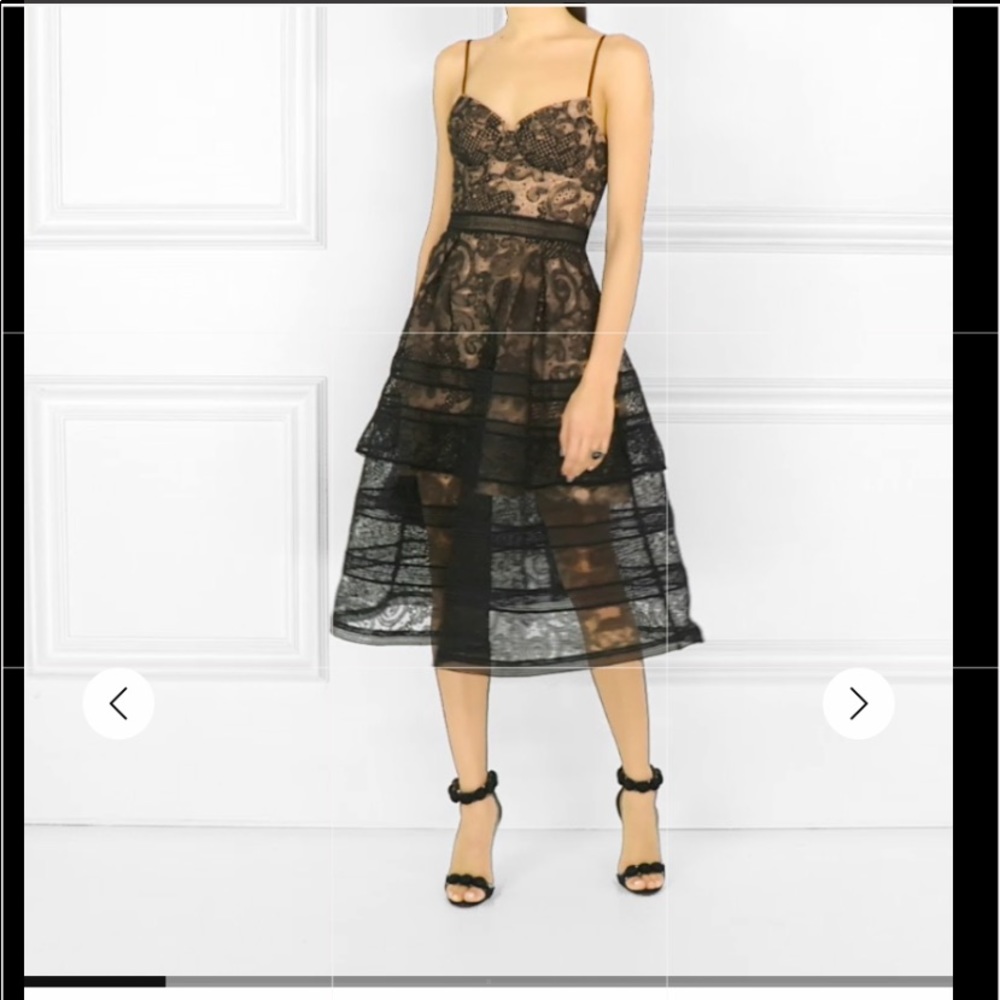 Self Portrait -lace paisley dress - Picture 3 of 10